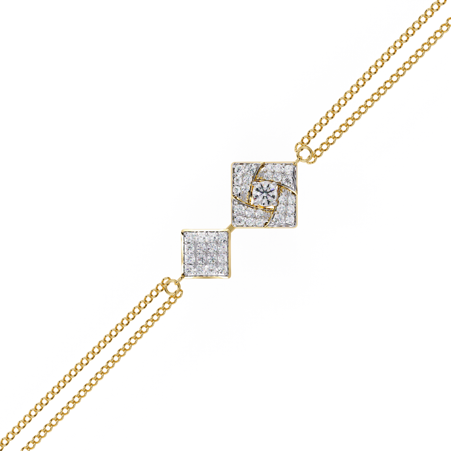 Round Cut Top Grade Natural Diamond Stunning Minimalist Dainty Party Wear Bracelet For Her - HIGHCARAT DIAMONDS