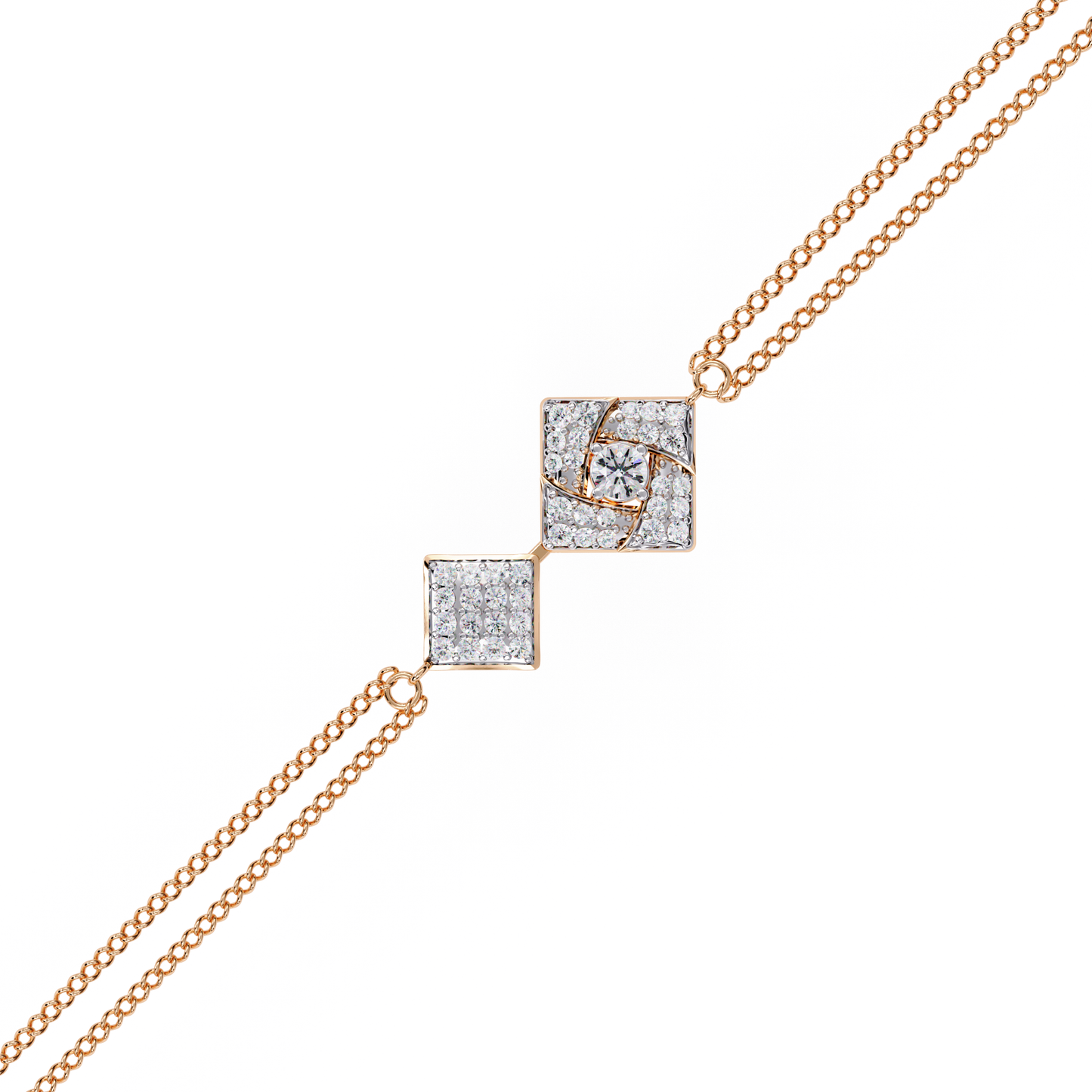 Round Cut Top Grade Natural Diamond Stunning Minimalist Dainty Party Wear Bracelet For Her - HIGHCARAT DIAMONDS