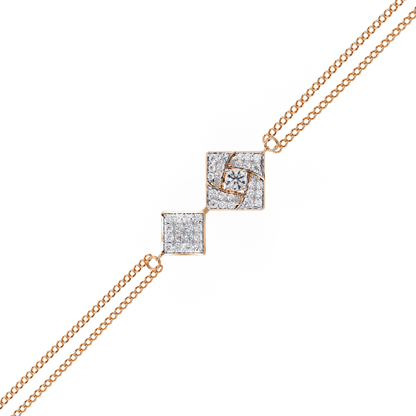 Round Cut Top Grade Natural Diamond Stunning Minimalist Dainty Party Wear Bracelet For Her - HIGHCARAT DIAMONDS