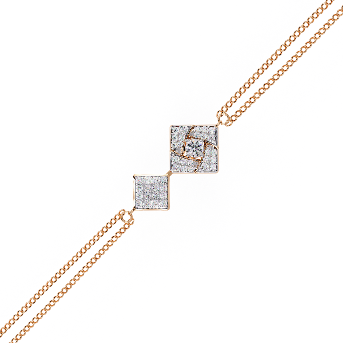 Round Cut Top Grade Natural Diamond Stunning Minimalist Dainty Party Wear Bracelet For Her - HIGHCARAT DIAMONDS