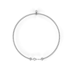 Round Cut White Colorless Diamond Unique Simple Solitaire Stackable Prong Set Every Day Tennis Bracelet For Her - HIGHCARAT DIAMONDS