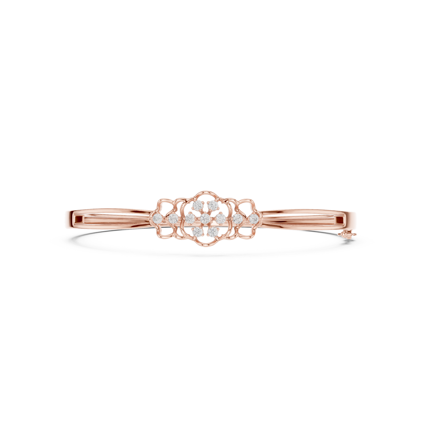 Round Cut White Colorless Lab Grown Diamond Excellent Bracelet For Her - HIGHCARAT DIAMONDS