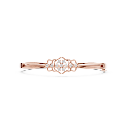 Round Cut White Colorless Lab Grown Diamond Excellent Bracelet For Her - HIGHCARAT DIAMONDS