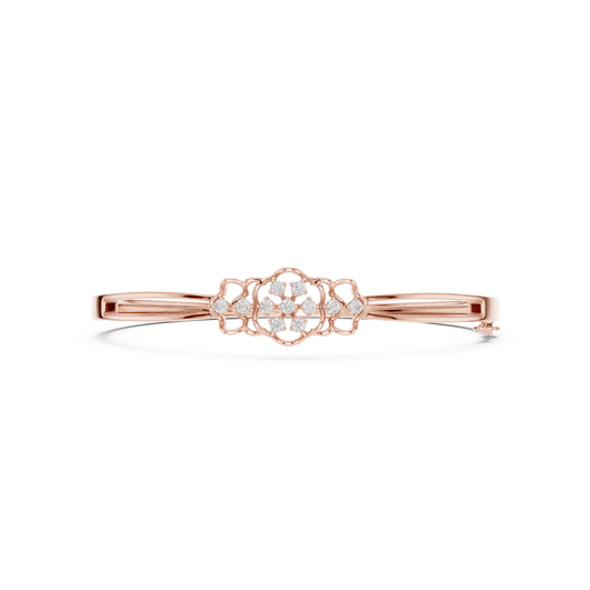 Round Cut White Colorless Lab Grown Diamond Excellent Bracelet For Her - HIGHCARAT DIAMONDS
