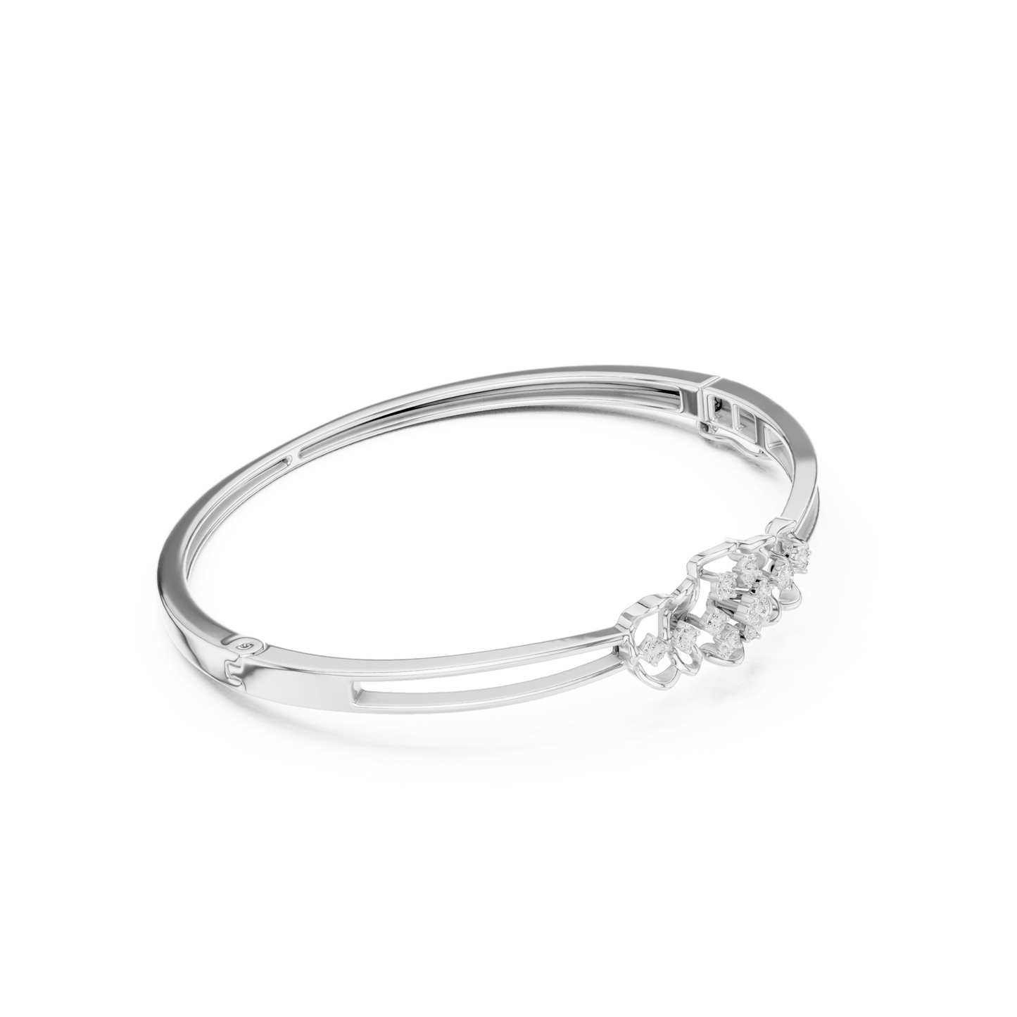 Round Cut White Colorless Lab Grown Diamond Excellent Bracelet For Her - HIGHCARAT DIAMONDS