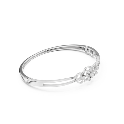 Round Cut White Colorless Lab Grown Diamond Excellent Bracelet For Her - HIGHCARAT DIAMONDS
