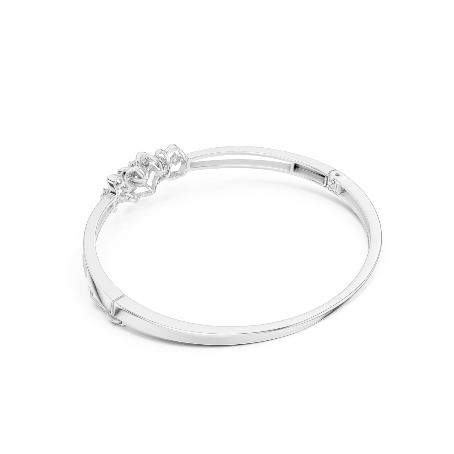 Round Cut White Colorless Lab Grown Diamond Excellent Bracelet For Her - HIGHCARAT DIAMONDS