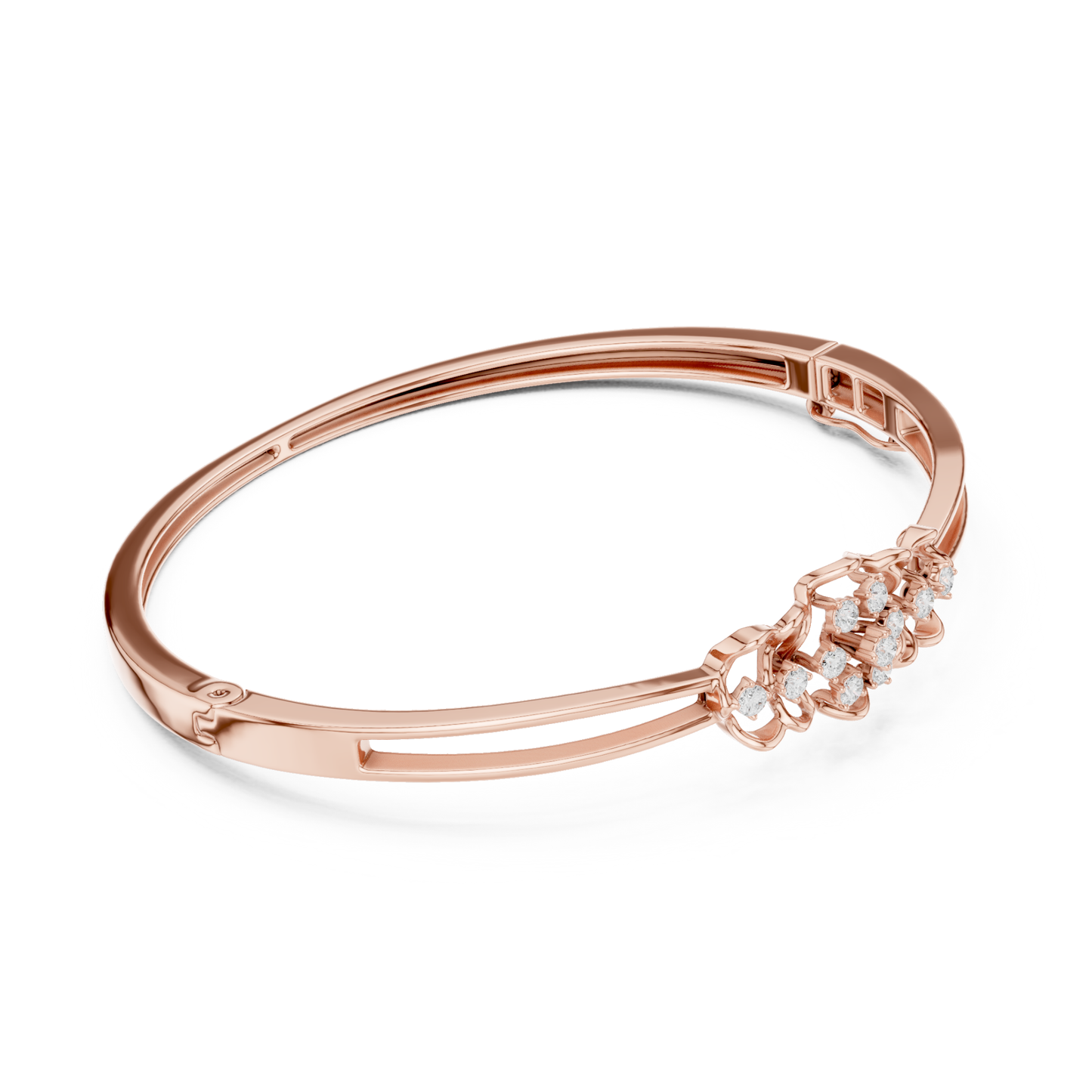 Round Cut White Colorless Lab Grown Diamond Excellent Bracelet For Her - HIGHCARAT DIAMONDS