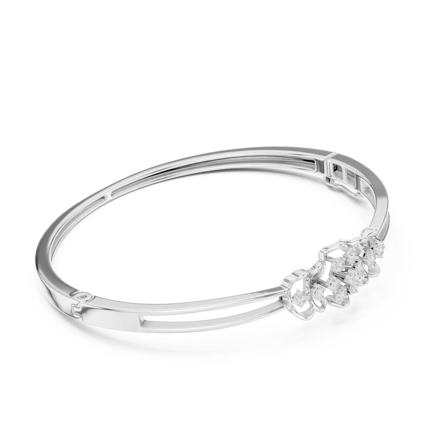 Round Cut White Colorless Lab Grown Diamond Excellent Bracelet For Her - HIGHCARAT DIAMONDS