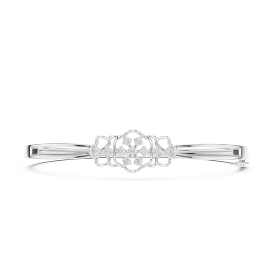 Round Cut White Colorless Lab Grown Diamond Excellent Bracelet For Her - HIGHCARAT DIAMONDS