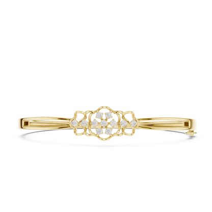 Round Cut White Colorless Lab Grown Diamond Excellent Bracelet For Her - HIGHCARAT DIAMONDS