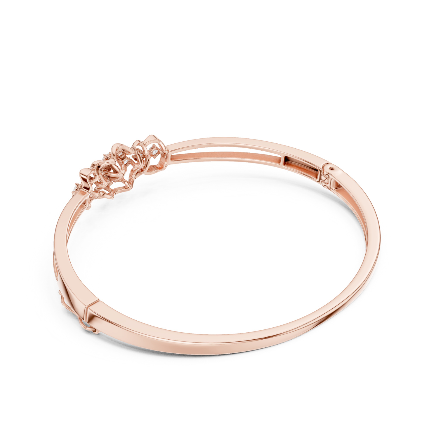 Round Cut White Colorless Lab Grown Diamond Excellent Bracelet For Her - HIGHCARAT DIAMONDS