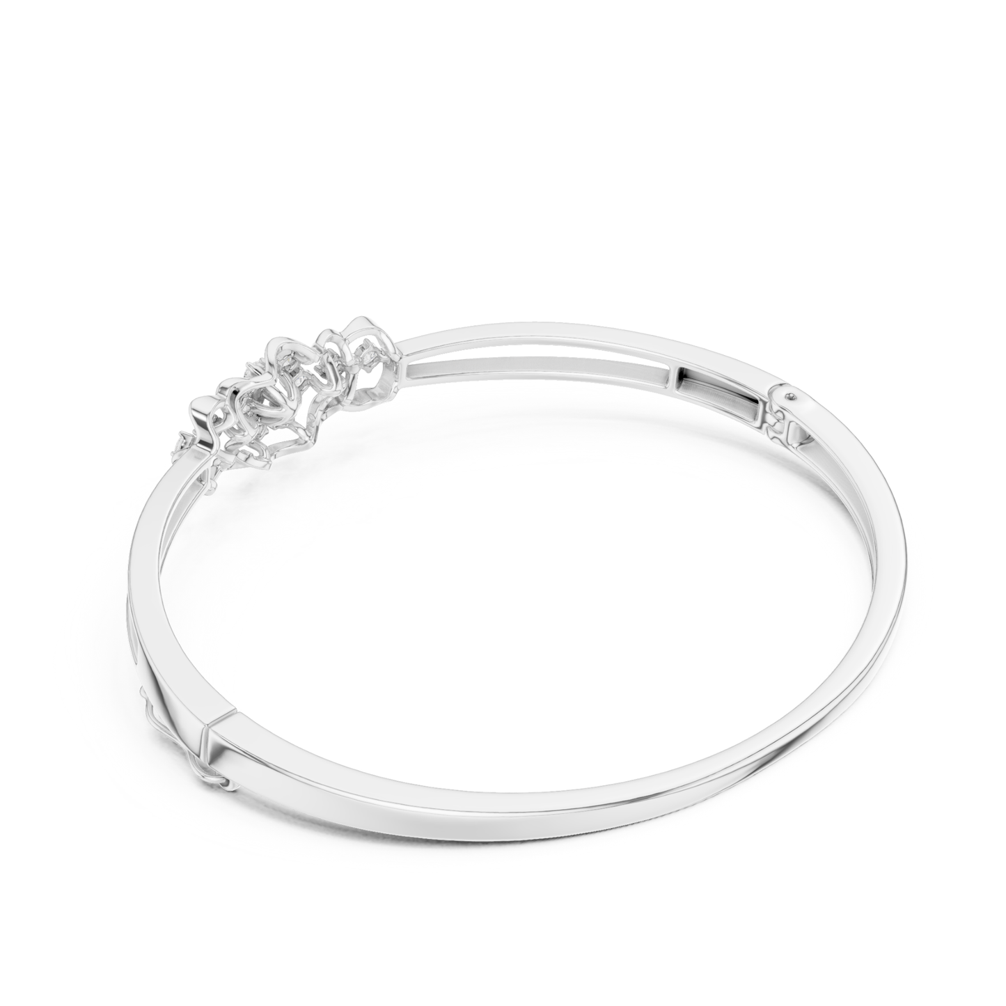 Round Cut White Colorless Lab Grown Diamond Excellent Bracelet For Her - HIGHCARAT DIAMONDS