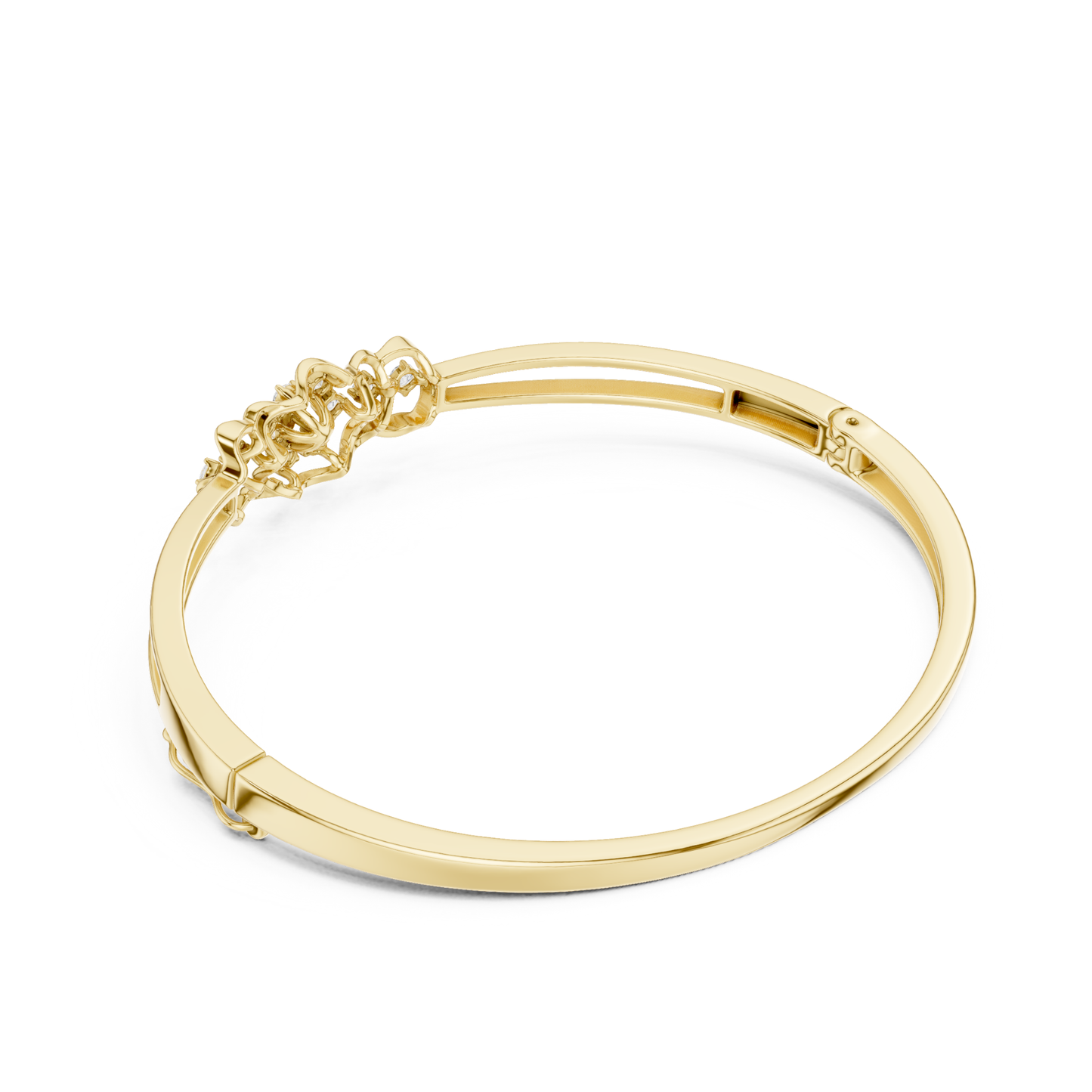 Round Cut White Colorless Lab Grown Diamond Excellent Bracelet For Her - HIGHCARAT DIAMONDS