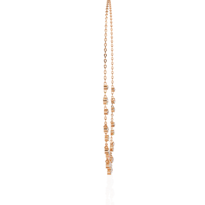 Round Cut natural & Lab Grown Diamond Art Deco Prong Set Antique Graduation Necklace for Her - HIGHCARAT DIAMONDS