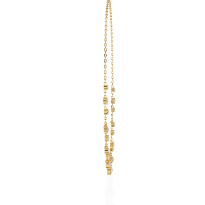 Round Cut natural & Lab Grown Diamond Art Deco Prong Set Antique Graduation Necklace for Her - HIGHCARAT DIAMONDS