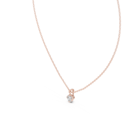 0.50 CT Round Cut labgrown Diamond Solitaire Pendant Elegant Jewelry For Her - HIGHCARAT DIAMONDS