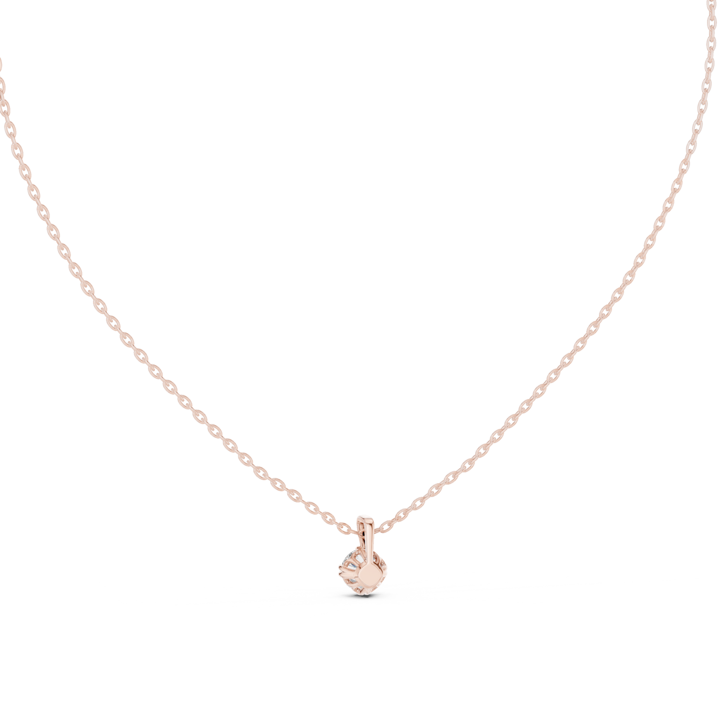 0.50 CT Round Cut labgrown Diamond Solitaire Pendant Elegant Jewelry For Her - HIGHCARAT DIAMONDS