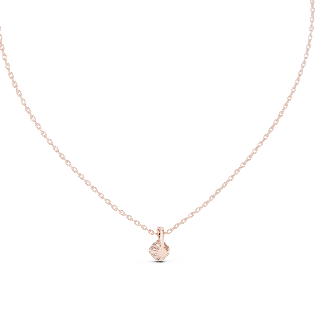 0.50 CT Round Cut labgrown Diamond Solitaire Pendant Elegant Jewelry For Her - HIGHCARAT DIAMONDS