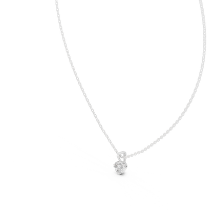 0.50 CT Round Cut labgrown Diamond Solitaire Pendant Elegant Jewelry For Her - HIGHCARAT DIAMONDS