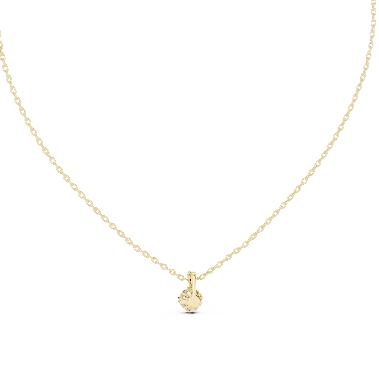 0.50 CT Round Cut labgrown Diamond Solitaire Pendant Elegant Jewelry For Her - HIGHCARAT DIAMONDS