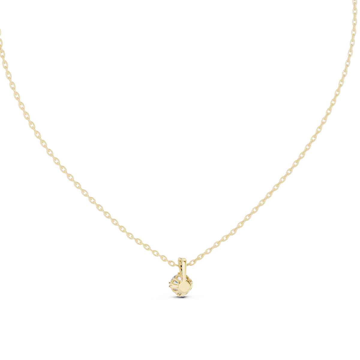 0.50 CT Round Cut labgrown Diamond Solitaire Pendant Elegant Jewelry For Her - HIGHCARAT DIAMONDS