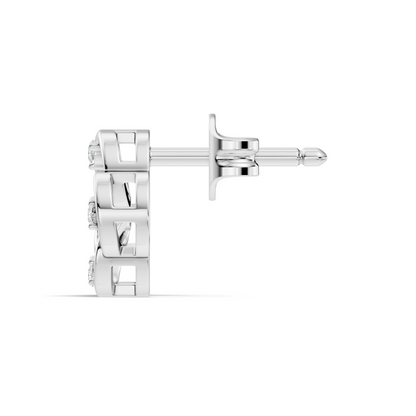 EEmerald Cut Lab Grown & Natural Daimond Unique Delicate Vintage Party Wear Earring For Her - HIGHCARAT DIAMONDS