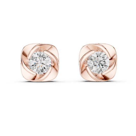 1.80CT Round Cut Lab Grown Diamond Delicate Stunning Vintage Stud  Daily Wear Earring For Her - HIGHCARAT DIAMONDS