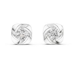 1.80CT Round Cut Lab Grown Diamond Delicate Stunning Vintage Stud  Daily Wear Earring For Her - HIGHCARAT DIAMONDS