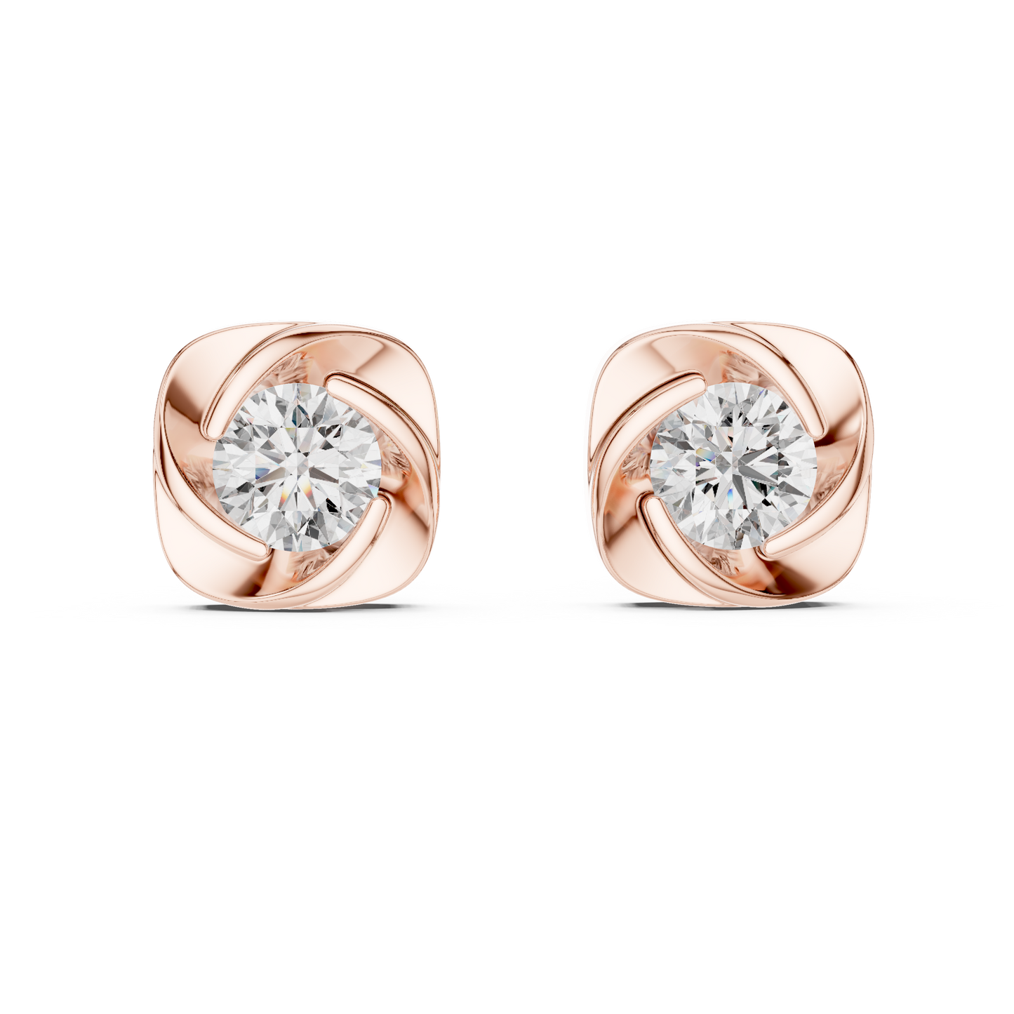 1.80CT Round Cut Lab Grown Diamond Delicate Stunning Vintage Stud  Daily Wear Earring For Her - HIGHCARAT DIAMONDS