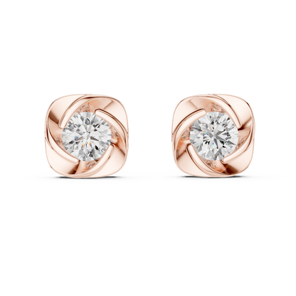 1.80CT Round Cut Lab Grown Diamond Delicate Stunning Vintage Stud  Daily Wear Earring For Her - HIGHCARAT DIAMONDS