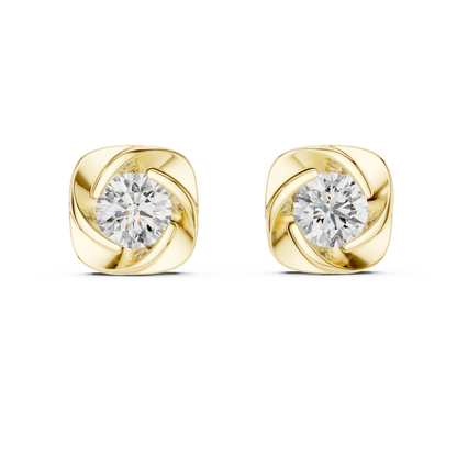 1.80CT Round Cut Lab Grown Diamond Delicate Stunning Vintage Stud  Daily Wear Earring For Her - HIGHCARAT DIAMONDS