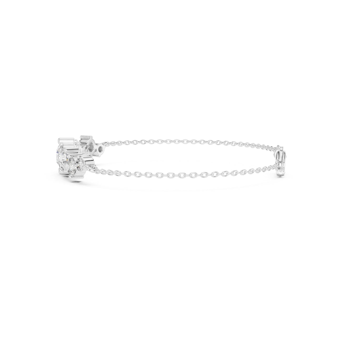 Vintage 3.08 Ct Round Cut White Colorless Diamond Prong Set Minimalist Stacking Party Wear Line Bracelet - HIGHCARAT DIAMONDS
