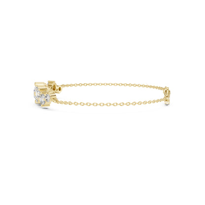 Vintage 3.08 Ct Round Cut White Colorless Diamond Prong Set Minimalist Stacking Party Wear Line Bracelet - HIGHCARAT DIAMONDS