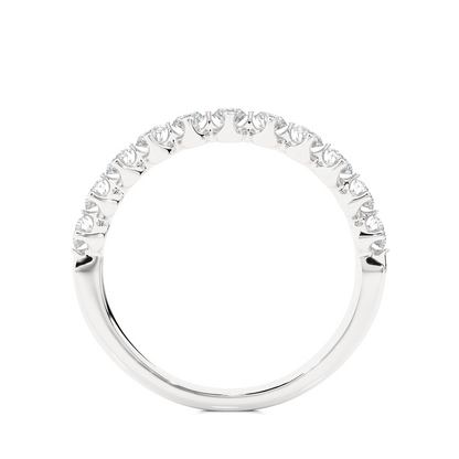 Round Lab-Grown Diamond Bezel Set Full Eternity Wedding Band Ethical & Elegant - HIGHCARAT DIAMONDS