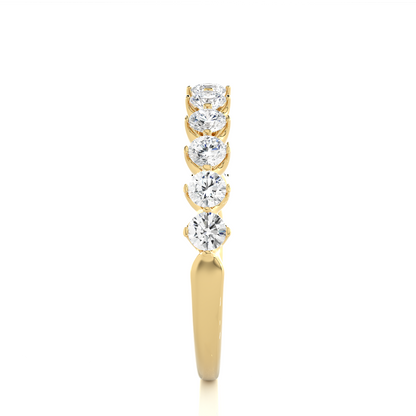 Round Lab-Grown Diamond Bezel Set Full Eternity Wedding Band Ethical & Elegant - HIGHCARAT DIAMONDS