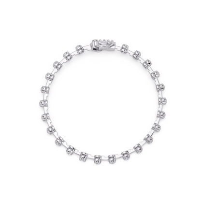 Round Lab Grown Diamond Bezel Tennis Bracelet - HIGHCARAT DIAMONDS