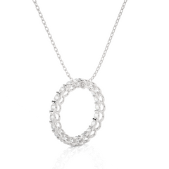 Circular Round Lab Grown Diamond Pendant - HIGHCARAT DIAMONDS