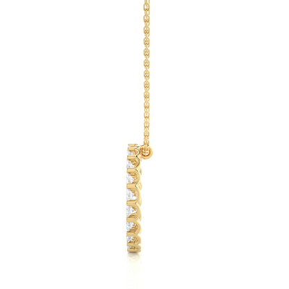 Circular Round Lab Grown Diamond Pendant - HIGHCARAT DIAMONDS
