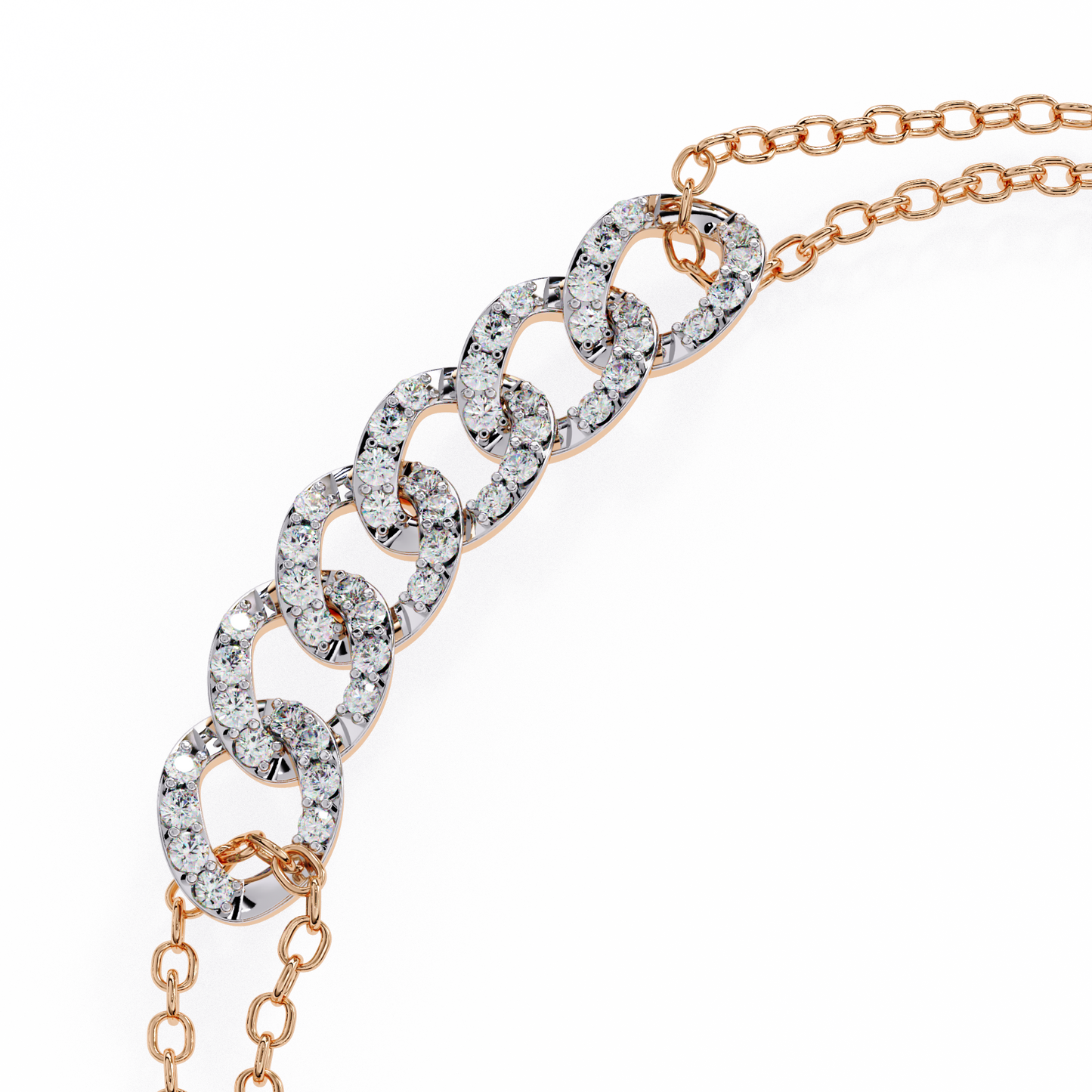 Vintage Round Cut Lab Grown Diamond Delicate Cluster Unique Charm Party Wear Bracelet For Gift - HIGHCARAT DIAMONDS