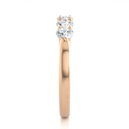 1.03 CT Round Diamond Half Eternity Band Classic Eternity Band Ring for Wedding - HIGHCARAT DIAMONDS