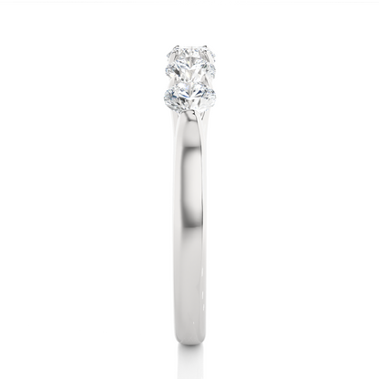 1.03 CT Round Diamond Half Eternity Band Classic Eternity Band Ring for Wedding - HIGHCARAT DIAMONDS