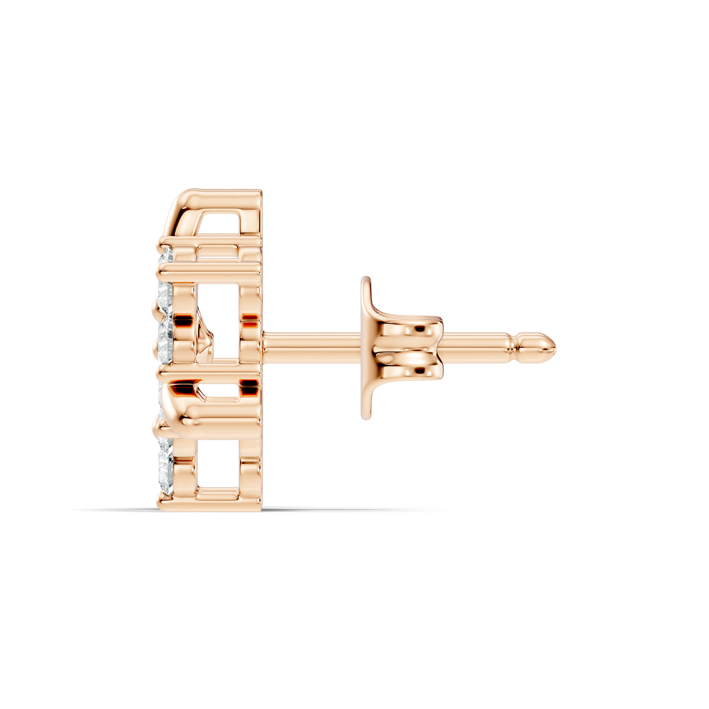 Round Cut Natural & Lab Grown Diamond 14k Solid Gold Stunning Studs Diamond Earrings - HIGHCARAT DIAMONDS