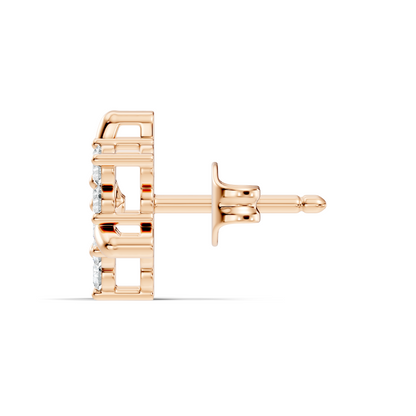 Round Cut Natural & Lab Grown Diamond 14k Solid Gold Stunning Studs Diamond Earrings - HIGHCARAT DIAMONDS