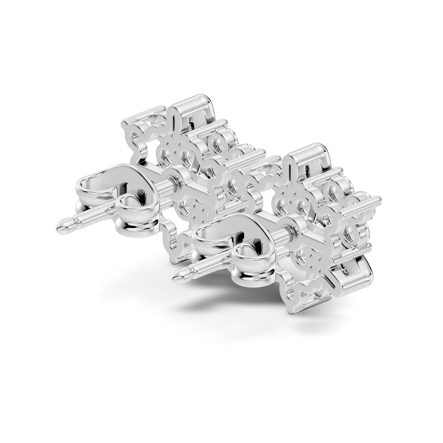 Round Cut Natural & Lab Grown Diamond 14k Solid Gold Stunning Studs Diamond Earrings - HIGHCARAT DIAMONDS