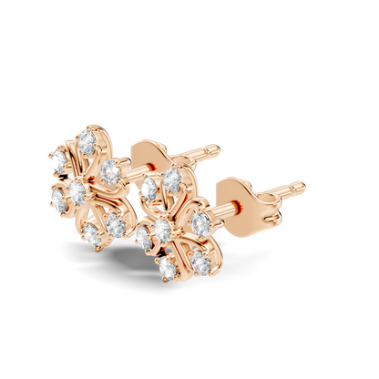 Round Shape Natural-Lab Grown Stunning Diamond Earrings For Her - HIGHCARAT DIAMONDS