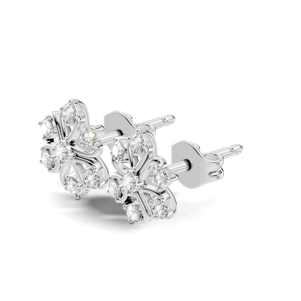 Round Shape Natural-Lab Grown Stunning Diamond Earrings For Her - HIGHCARAT DIAMONDS