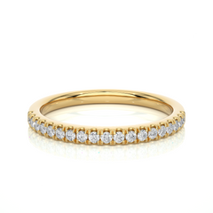 Round Lab Grown Diamond Full Eternity Band Ring Close-Up Detail