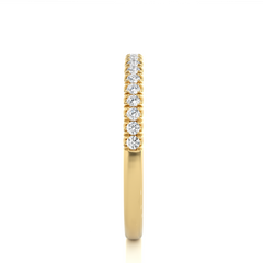 Full Eternity Wedding Band With Round Labgrown Diamonds Classic And Timeless Design - HIGHCARAT DIAMONDS