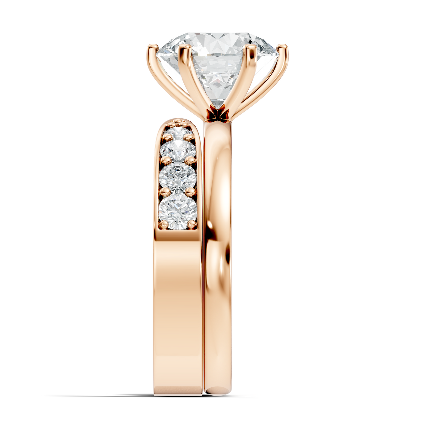 Solitaire 2.42Ct Round Cut High Quality Diamond Unique Minimalist Half Eternity Dainty Wedding Ring For Her - HIGHCARAT DIAMONDS